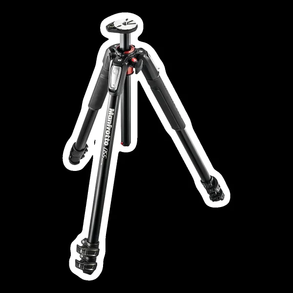Manfrotto 55 170cm Adjustable Tripod for Camera (90 Degree Column System, Black)