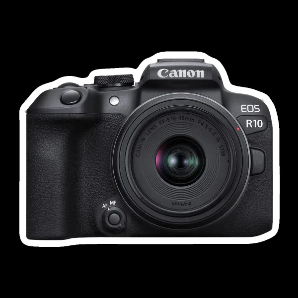 Canon EOS R10 24.2MP Mirrorless Camera (18-45 mm Lens, 22.3 x 14.9 mm Sensor, Vari-Angle Touch Screen LCD)