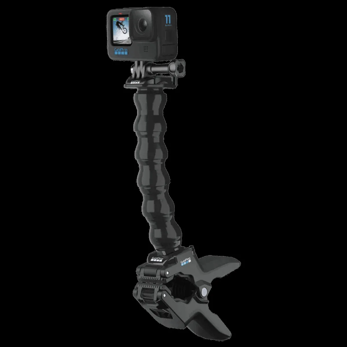 GoPro Jaws Mounting Kit for Camera (Removable Neck, Black)