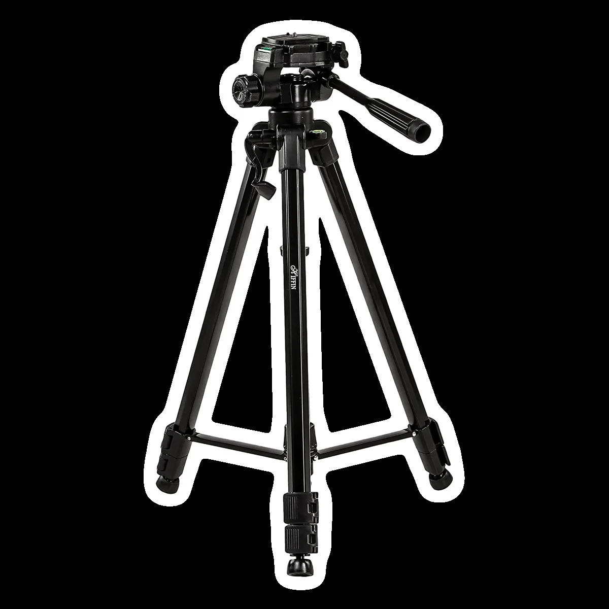 HIFFIN HF-3600 170cm Adjustable Tripod for Mobile and Camera (Clip Lock, Black)