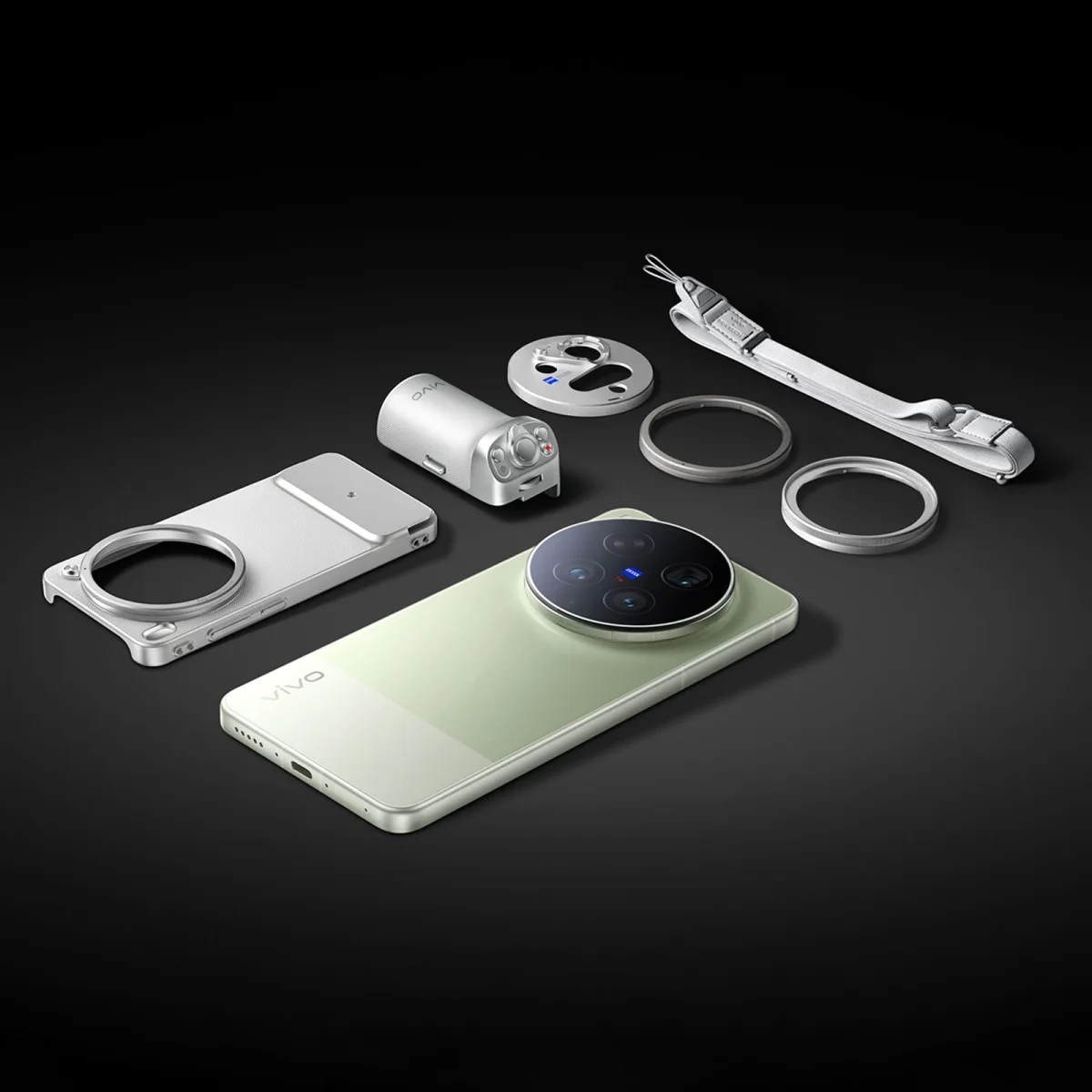vivo X300 Ultra Imaging Grip and Accessories for vivo X300 Ultra (LED Indicator, Silver)