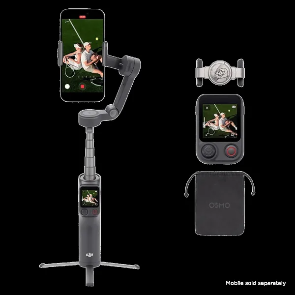 DJI 8P Standard 3-Axis Gimble for Mobile (Enhanced ActiveTrack 7.0, Black)