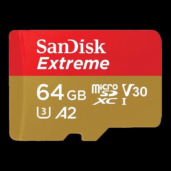SanDisk Extreme MicroSDXC 64GB Class 10 190MB/s Memory Card