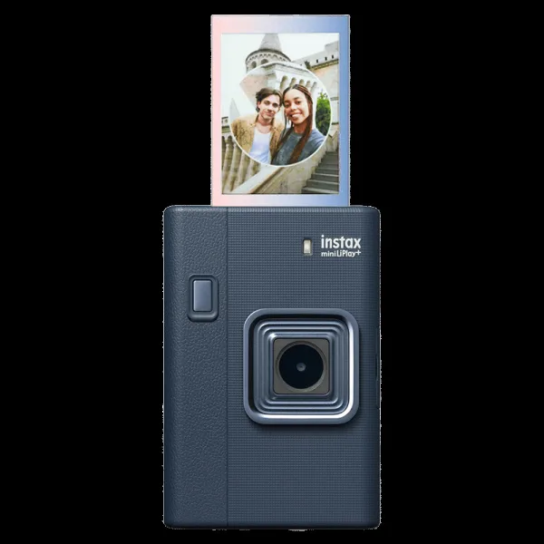 FUJIFILM Instax Mini LiPlay Plus Instant Camera with 10 Instant Films (Midnight Blue)