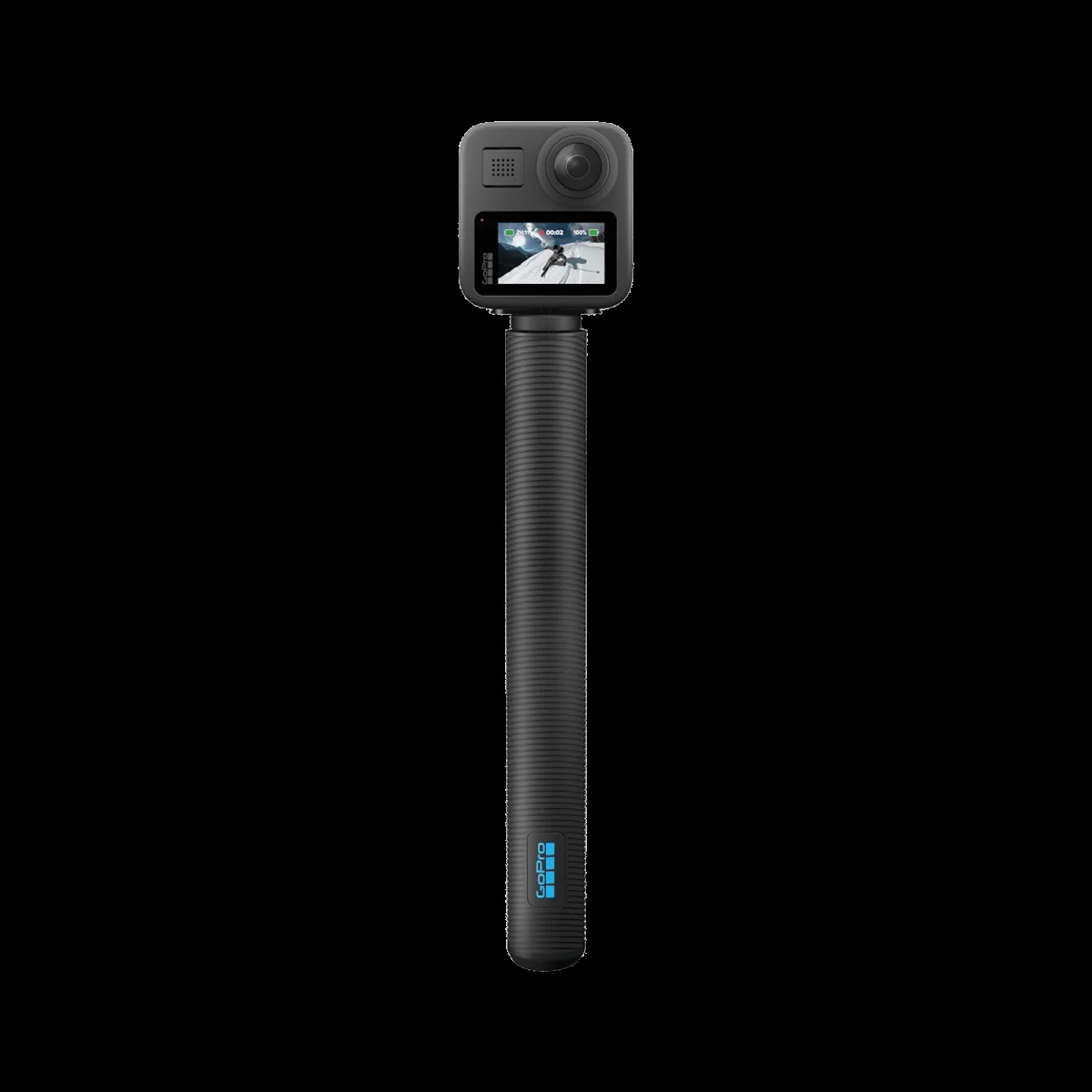 GoPro 4 Feet Extension Pole Finger Mount Adapter for Camera (Invisible 360 Grip, Black)