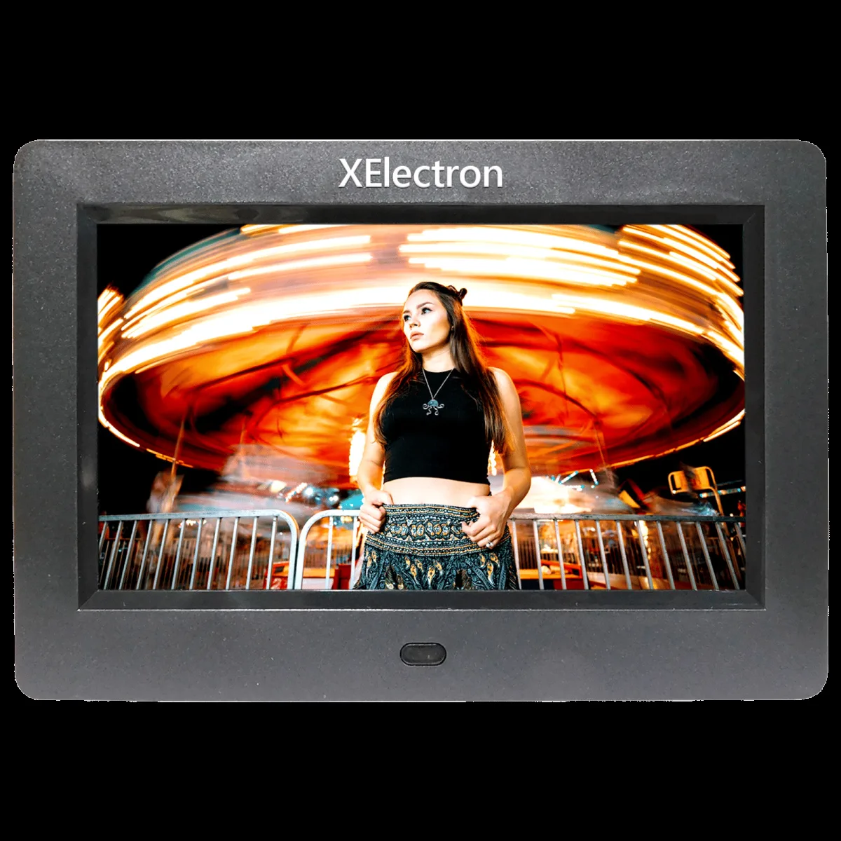 XElectron 17.78cm (7 Inches) Digital Photo Frame (Memory Upto 32GB, DPF702, Black)