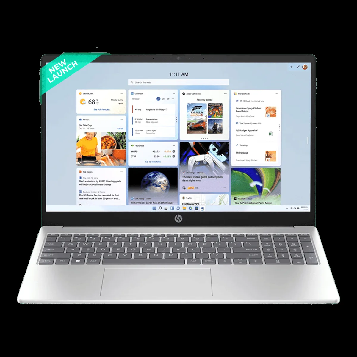 HP 15-fc0499AU AMD Ryzen 3 Laptop (8GB, 512GB SSD, Windows 11 Home, 15.6 inch Full HD IPS Display, MS Office, Natural Silver, 1.59 KG)