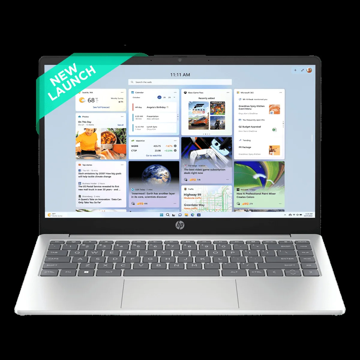 HP 14-gr0006TU Intel Core 5 13th Gen Thin & Light Laptop (16GB, 512GB SSD, Windows 11 Home, 14 inch Full HD IPS Display, MS Office 2024, Natural Silver, 1.41 KG)