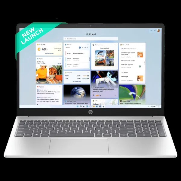 HP 15-fc0704AU AMD Ryzen 5 Thin & Light Laptop (8GB, 512GB SSD, Windows 11 Home, 15.6 inch Full HD Display, Natural Silver, 1.59 KG)