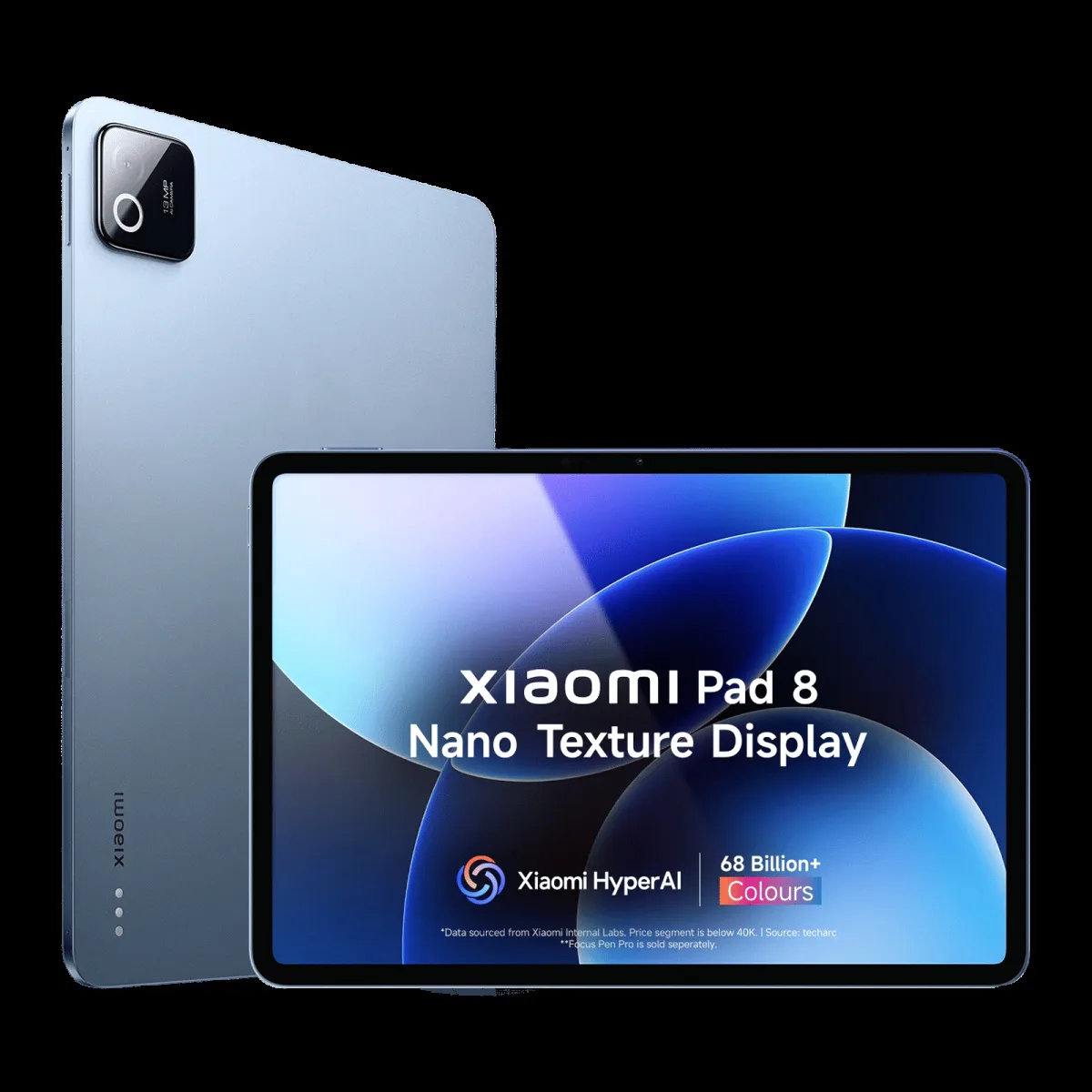Xiaomi Pad 8 Wi-Fi Android Tablet with Nano Textured Display (11.2 Inch, 12GB RAM, 256GB ROM, Titan Blue)