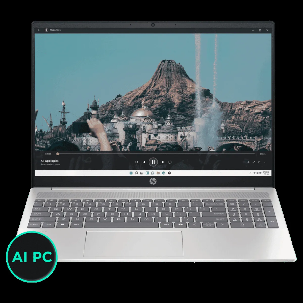 HP Pavilion 16 af0015TU Intel Core Ultra 5 Laptop (16GB, 512GB SSD, Windows 11 Home, 16 inch Full HD IPS Display, MS Office 2021, Natural Silver, 1.77 KG)