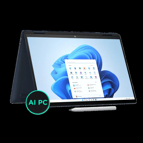 HP Envy x360 14t fc000 Intel Core Ultra 7 Touchscreen 2-in-1 Laptop (16GB, 512GB SSD, Windows 11 Home, 14 inch WUXGA IPS Display, MS Office 2021, Atmospheric Blue, 1.44 KG)