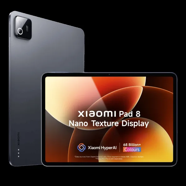 Xiaomi Pad 8 Wi-Fi Android Tablet with Nano Texture Display (11.2 Inch, 12GB RAM, 256GB ROM, Graphite Grey)