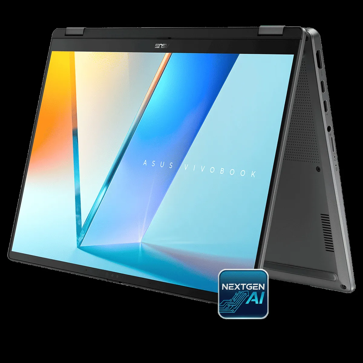 ASUS Vivobook 14 Flip Intel Core Ultra 5 Touchscreen 2-in-1 Laptop (16GB, 512GB SSD, Windows 11 Home, 14 inch OLED Display, MS Office Home 2024 & MS 365 Basic, Matte Gray, 1.57 KG)