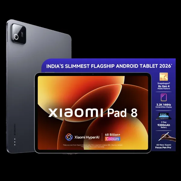 Xiaomi Pad 8 Wi-Fi Android Tablet with Xiaomi Focus Pen Pro (11.2 Inch, 12GB RAM, 256GB ROM, Graphite Grey)