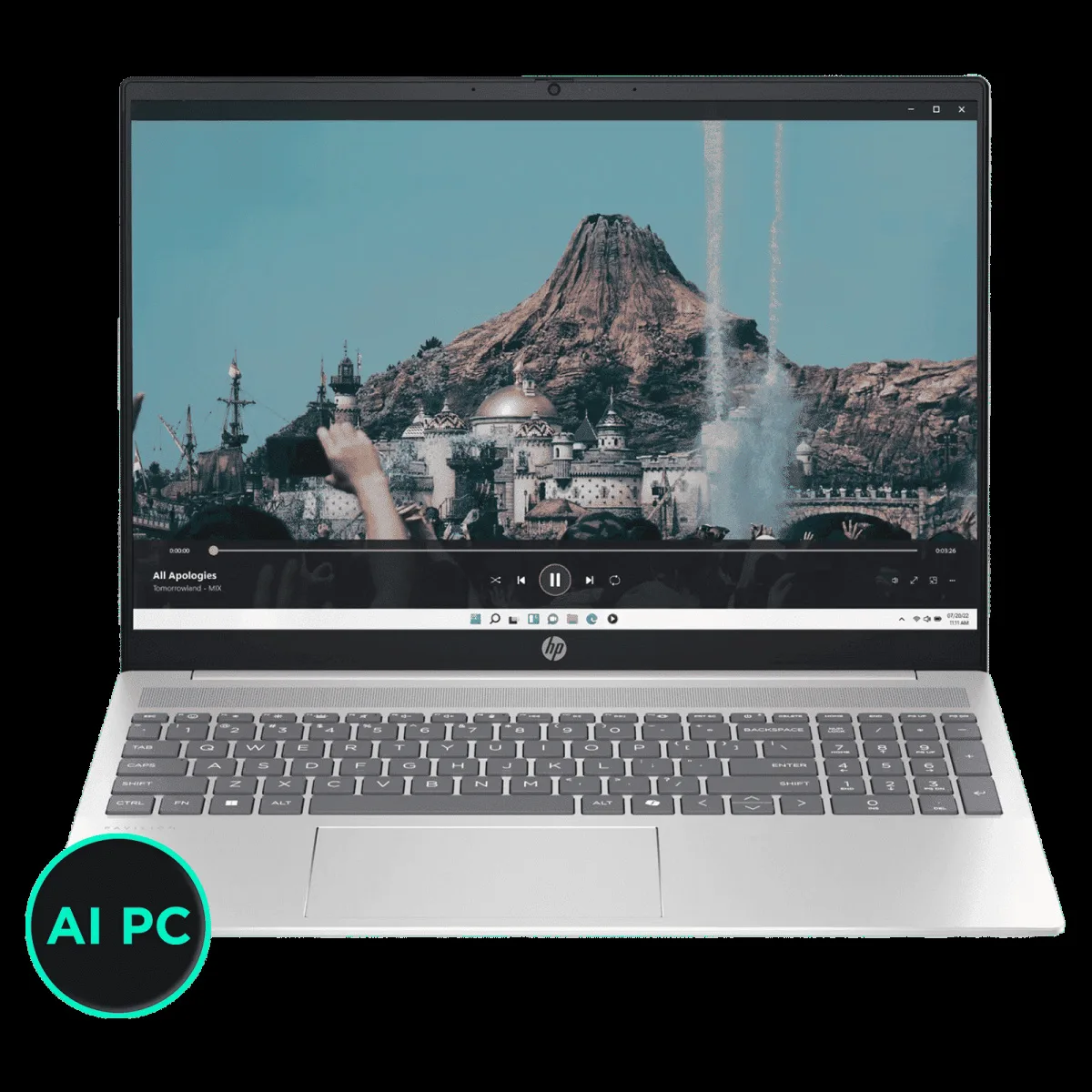 HP Pavilion 16-af0028TU Intel Core Ultra 7 155U Laptop Thin & Light (16GB, 512GB SSD, Windows 11 Home, 16 inch WUXGA Display, MS Office 2021, Natural Silver Aluminum, 1.77 KG)