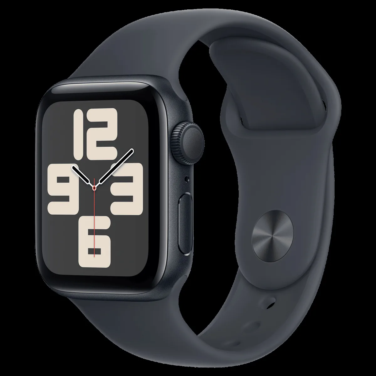 Apple Watch SE GPS with Midnight Sport Band - S/M (40mm Retina LTPO OLED Display, Midnight Aluminium Case)