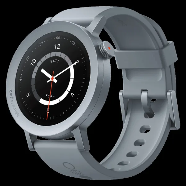Nothing Watch Pro 2 Smartwatch with Bluetooth Calling (33.52mm AMOLED Display, IP68 Water Resistant, Ash Grey Strap)