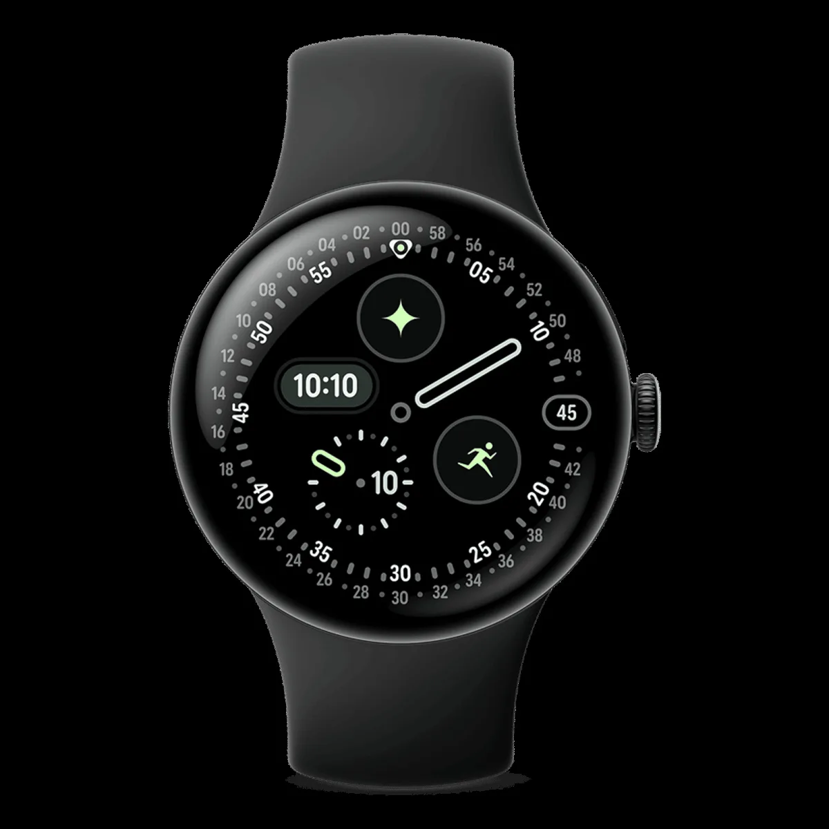 Google Pixel Watch 4 Wi-Fi+Bluetooth Wear OS 6.0 Smartwatch (41mm AMOLED LTPO Display, Qualcomm Snapdragon W5 Gen 2 Cortex-M55, Health Tracking Insights, Obsidian Active Band)