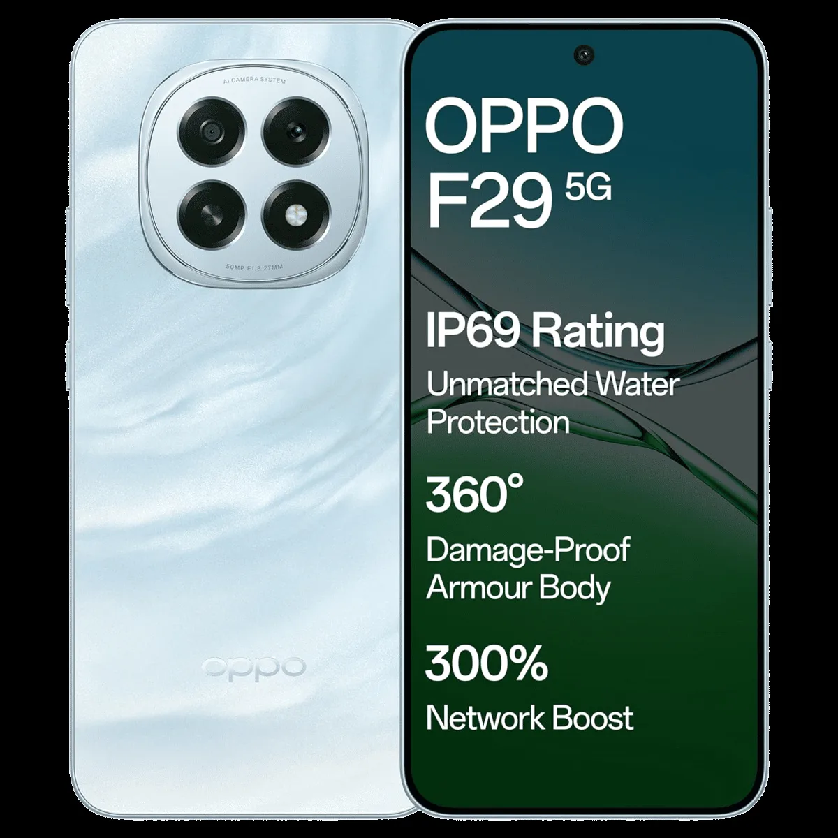 oppo F29 5G (8GB RAM, 256GB, Glacier Blue)