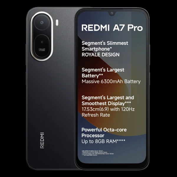 Redmi A7 Pro (4GB RAM, 64GB, Black)