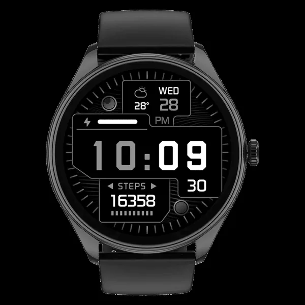 noise NoiseFit Twist 2 Smartwatch with Bluetooth Calling (36.32mm, AMOLED Display, IP67 Water Resistant, Jet Black Strap)