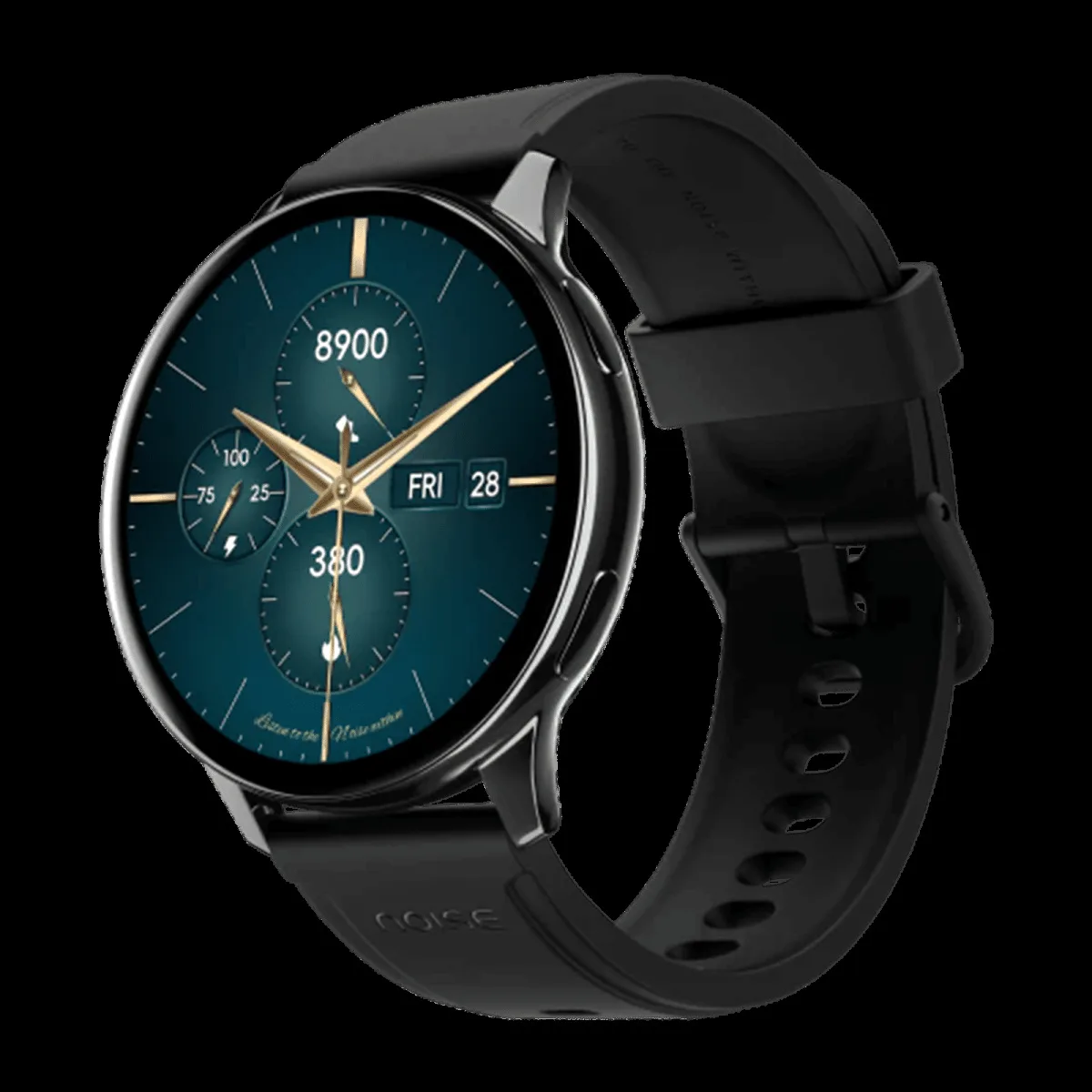 Noise Vortex Plus Smartwatch with Bluetooth Calling (37mm AMOLED Display, IP68 Water Resistant, Jet Black Strap)