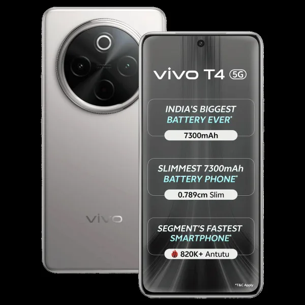 vivo T4 5G (12GB RAM, 256GB, Phantom Grey)