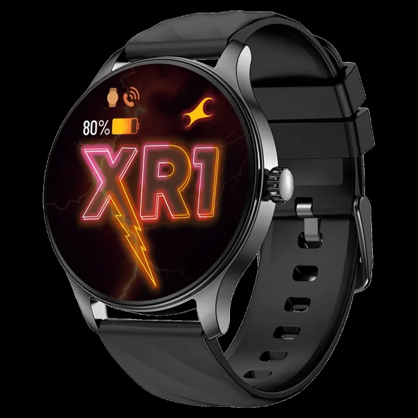fastrack Revoltt XR1 Smartwatch with Bluetooth Calling (35mm UltraVU HD Display, IP68 Water Resistant, Black Strap)