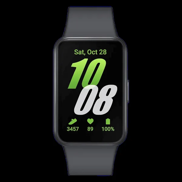SAMSUNG Galaxy Fit3 Smartwatch with Activity Tracker (40.9mm AMOLED Display, IP68 Water Resistant, Gray Strap)