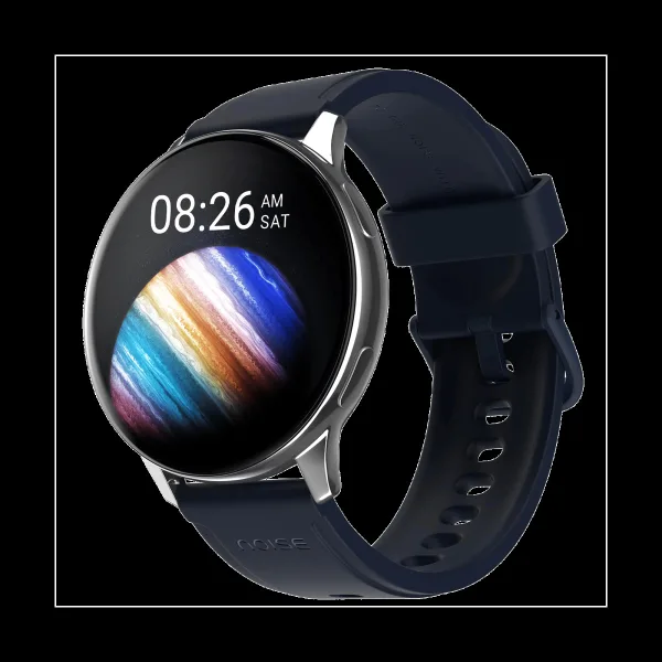 Noise Vortex Plus Smartwatch with Bluetooth Calling (37mm AMOLED Display, IP68 Water Resistant, Space Blue Strap)
