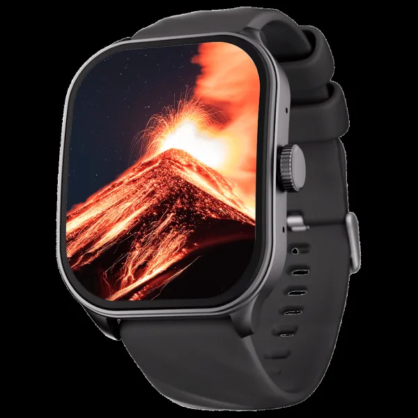 fastrack Revoltt FS1 Pro Smartwatch with Bluetooth Calling (49.7mm AMOLED Arched Display, IP68 Water Resistant, Black Strap)