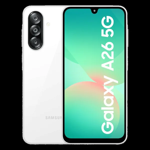 SAMSUNG Galaxy A26 5G (8GB RAM, 128GB, Awesome White)