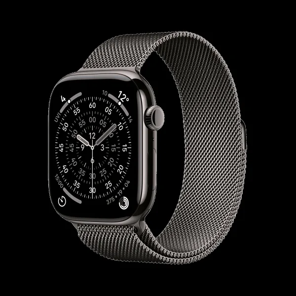 Apple Watch Series 11 GPS+Cellular with Slate Milanese Loop - M/L (46mm Retina LTPO3 OLED Display, Slate Titanium Case)