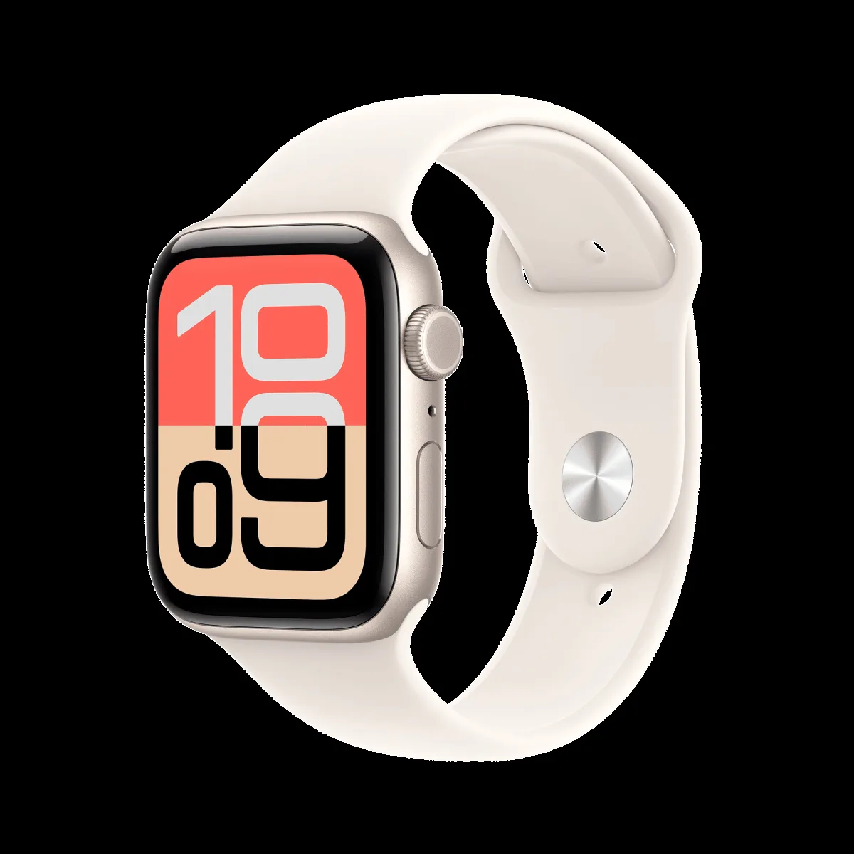 Apple Watch SE 3 GPS+Cellular with Starlight Sport Band - M/L (44mm Retina LTPO OLED Display, Starlight Aluminium Case)