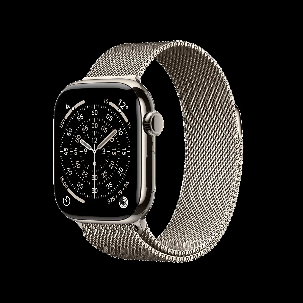 Apple Watch Series 11 GPS+Cellular with Natural Milanese Loop (42mm Retina LTPO3 OLED Display, Natural Titanium Case)