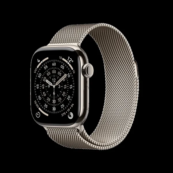 Apple Watch Series 11 GPS+Cellular with Natural Milanese Loop (42mm Retina LTPO3 OLED Display, Natural Titanium Case)