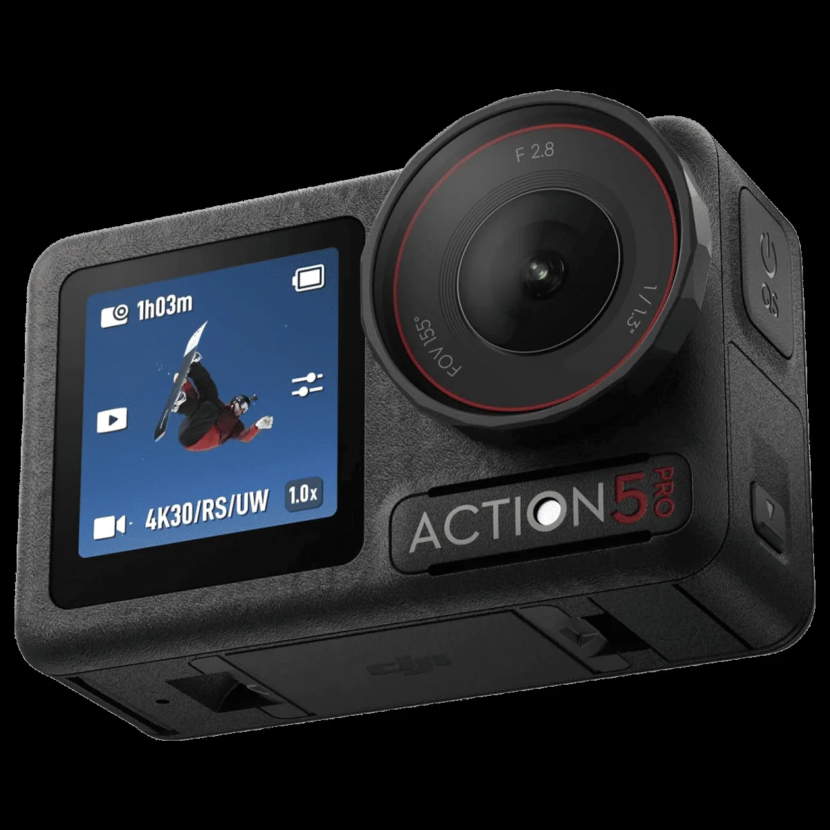 DJI Osmo Action 5 Pro 4K and 40MP 120 FPS Waterproof Sports Action Camera with CMOS Sensor (Black)