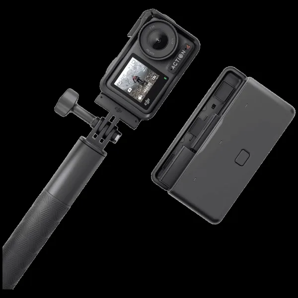 DJI Osmo Action 4 Adventure Combo 4K and 10MP 120 FPS Waterproof Sports Action Camera with CMOS Sensor (Black)