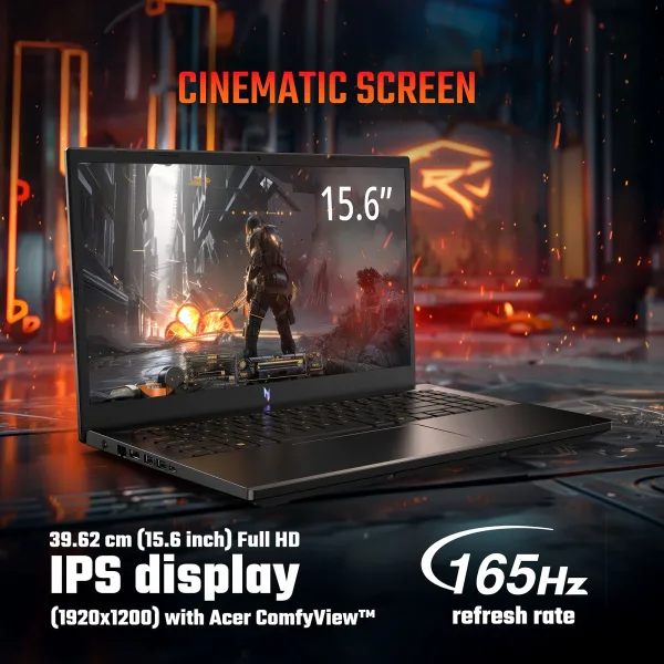 acer Nitro V15 ANV15-52 Intel Core i7 13th Gen Gaming Laptop (16GB, 512GB SSD, Windows 11, 8GB Graphics, 15.6 inch 165 Hz Full HD IPS Display, NVIDIA GeForce RTX 5060, MS Office, 2.11 KG)