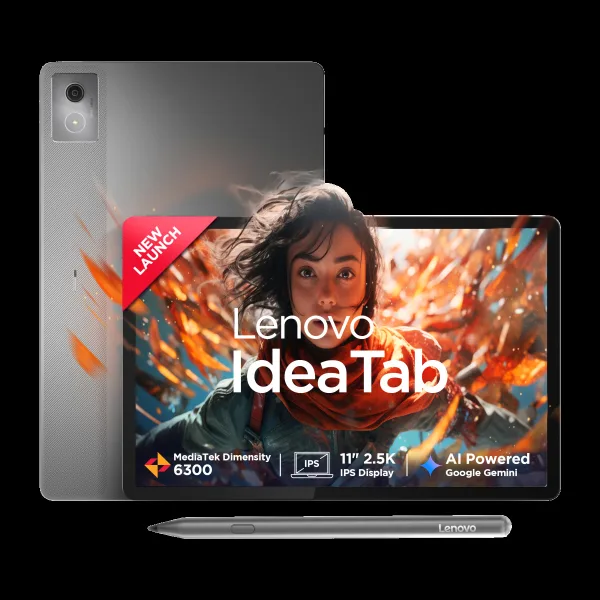Lenovo Idea Tab Wi-Fi+5G Android Tablet with Lenovo Tab Pen (11 Inch, 8GB RAM, 256GB ROM, Luna Grey)