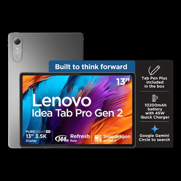Lenovo Idea Tab Pro Gen 2 Wi-Fi Android Tablet with Tab Pen Plus (13 Inch, 8GB RAM, 256GB ROM, Luna Grey)