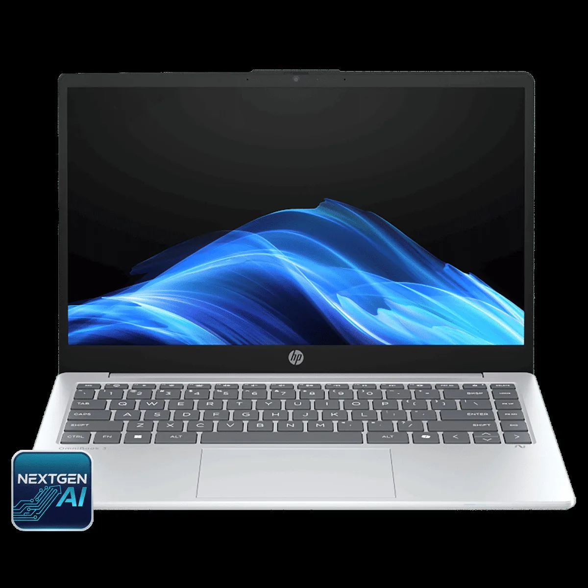 HP OmniBook 3 14-ha0000AU AMD Ryzen AI 5 Thin & Light Laptop (16GB, 512GB SSD, Windows 11 Home, 14 inch Full HD Display, Glacier Silver, 1.47 KG)