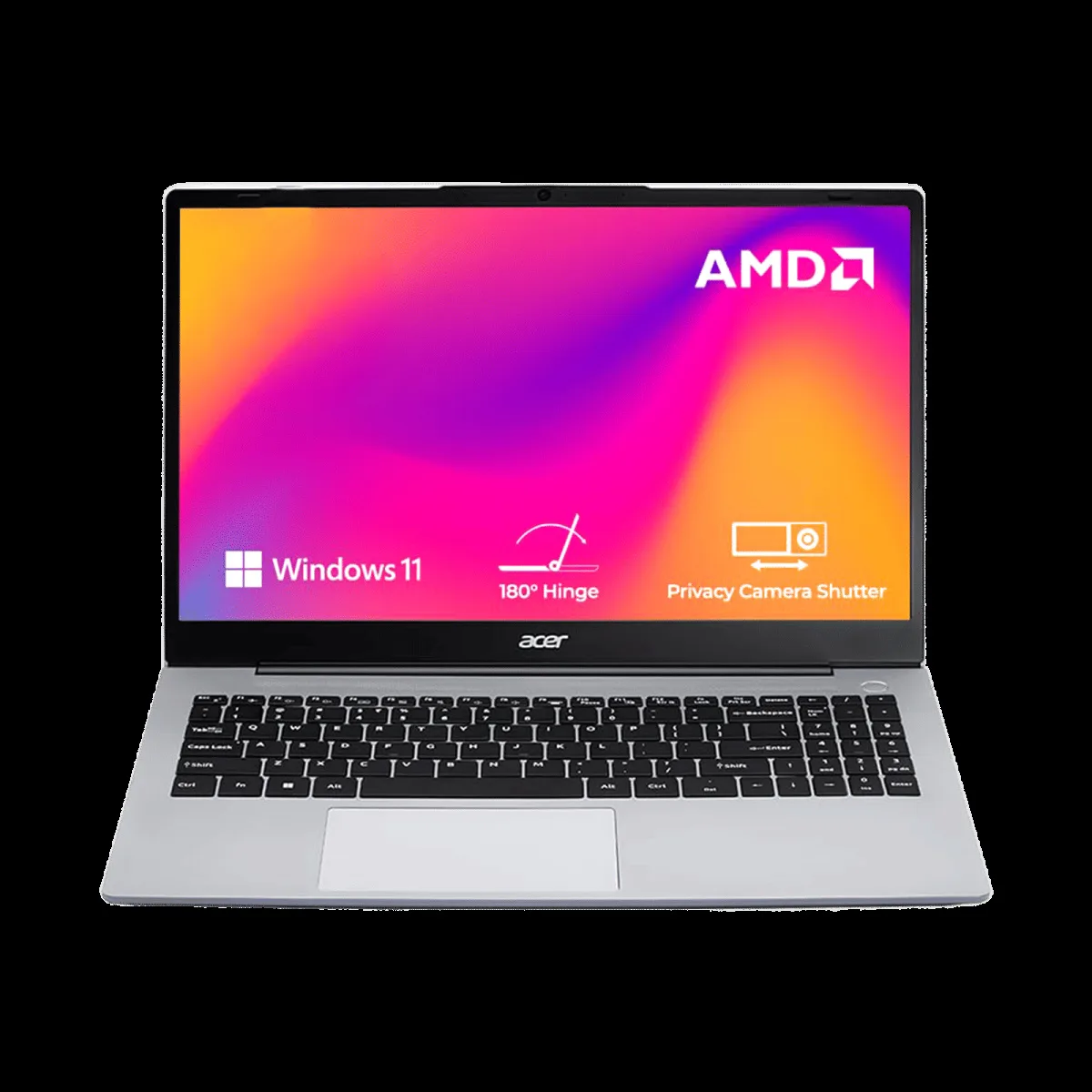 Acer Aspire 3 AMD Ryzen 3 5425U Laptop (8GB, 256GB SSD, Windows 11 Home, 15.6 inch Full HD IPS Display, MS Office Home & Student 2021, Silver, 1.79 KG)