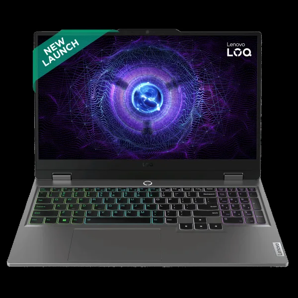 Lenovo LOQ 15IRX9 Intel Core i5 13th Gen Gaming Laptop (16GB, 512GB SSD, Windows 11 Home, 4GB Graphics, 15.6 Inch 144 Hz FHD IPS Display, NVIDIA GeForce RTX 3050A, MS Office Home 2024, Luna Grey, 2.38 KG)