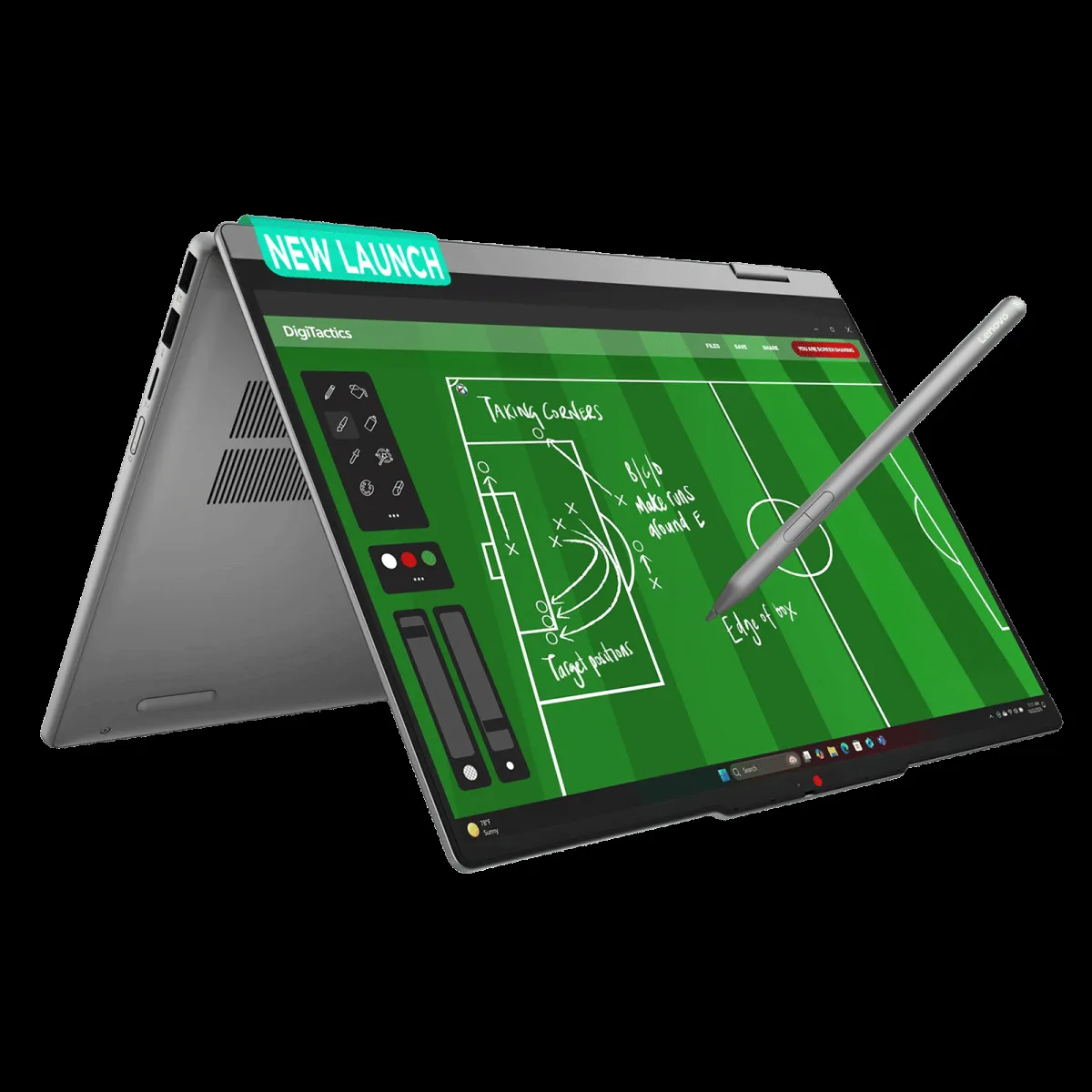 Lenovo IdeaPad 5 14IPH11 Intel Core Ultra 5 Touchscreen 2-in-1 Laptop (16GB, 512GB SSD, Windows 11 Home, 14 inch WUXGA IPS Display, MS Office 2024, Luna Grey, 1.54 KG)