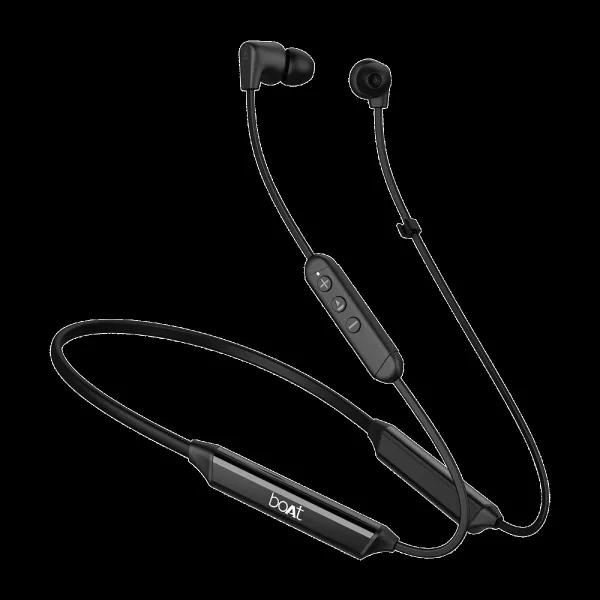boAt Rockerz Trinity Gen 2 Neckband with AI Environmental Noise Cancellation (IPX5 Water Resistant, 150hrs Playback, Black)