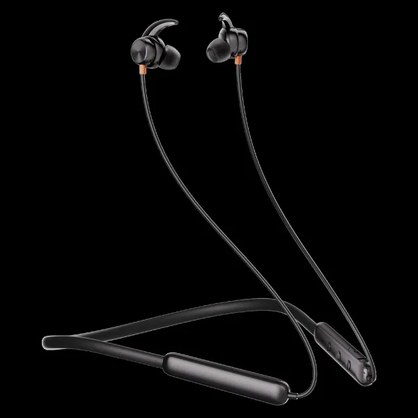 Itel N35 PRO IEB-35 Neckband (IPX5 Water Resistant, 10mm Bass Boost Driver, Black)