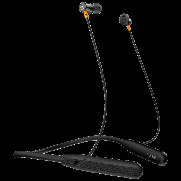 noise Airwave Neckband with Environmental Noise Cancellation (IPX5 Water Resistant, 3 EQ Modes, Jet Black)