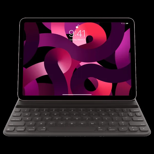 Apple Wireless Smart Keyboard for iPad Pro 11 Inch (4th Gen), iPad Air (5th Gen) with Convenient Viewing Angles (Black)